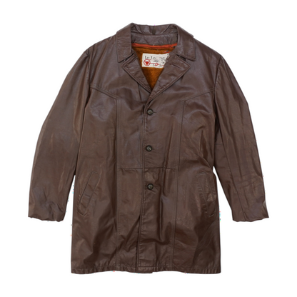 Vintage The Leather Shop Button-Front Coat