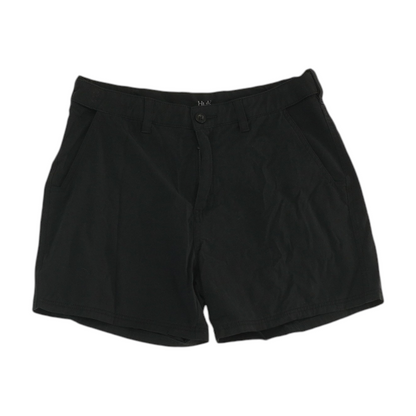Black Solid Active Shorts