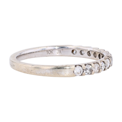 1/3 ctw 10K White Gold Diamond Band Ring
