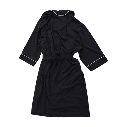 Black Solid Robe
