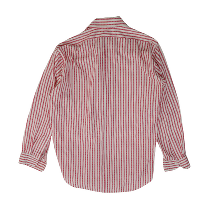 Red Striped Long Sleeve Button Down