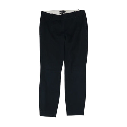 Black Solid Capri Pants