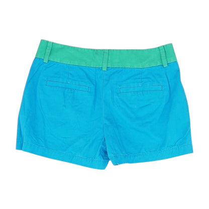Blue Color Block Chino Shorts