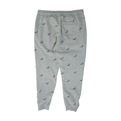 Gray Print Slim Pants