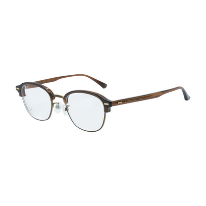Brown CK23122LB Round Prescription Eyewear