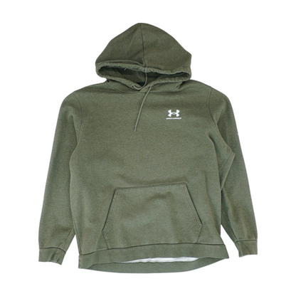 Green Solid Hoodie Pullover