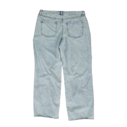 Blue Tall Wide Leg Jeans