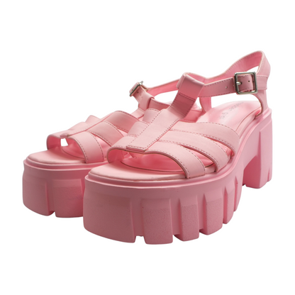 Pink Heeled Sandals