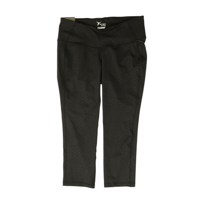 Black Animal Print Active Capris