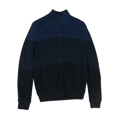 Blue Color Block Jacket