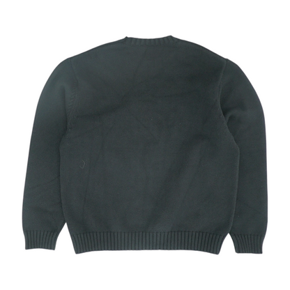Black Solid Pullover Sweater