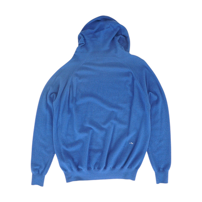 Blue Solid Pullover Sweater