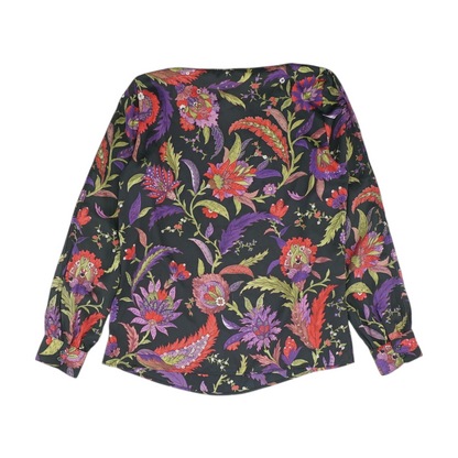 Black Floral Blouse