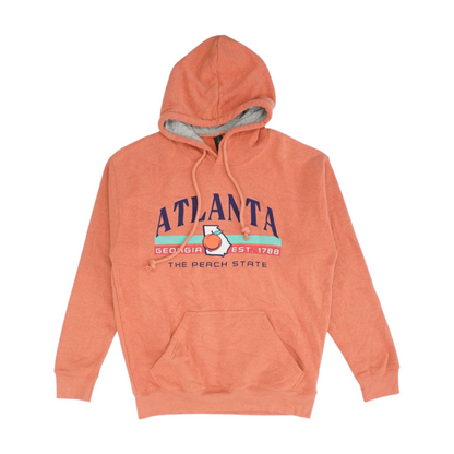 Coral Solid Hoodie Pullover