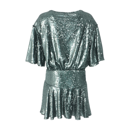 Black Abstract Mini Dress