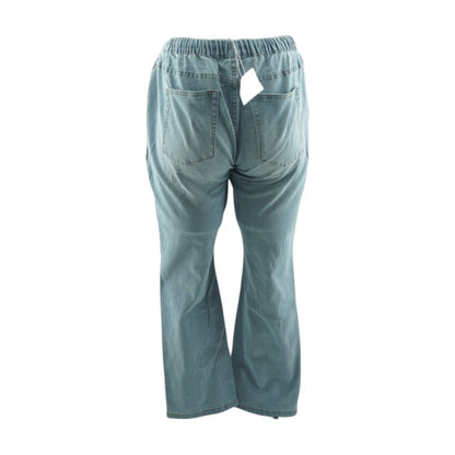 Blue Low Rise Regular Maternity Jeans