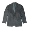 Gray Long Striped Suit Jacket
