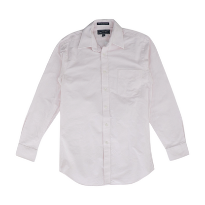 Pink Solid Long Sleeve Button Down