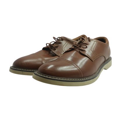 Brown Lace-Up Dress Shoes