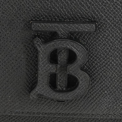 Black Full-Grain Leather Phone Pouch