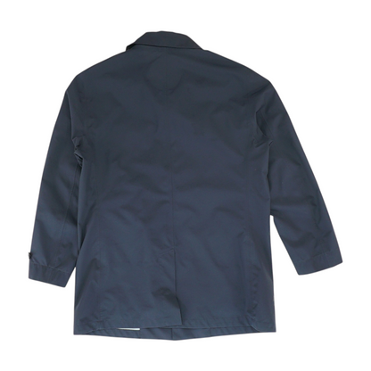Navy Solid Rain Coat
