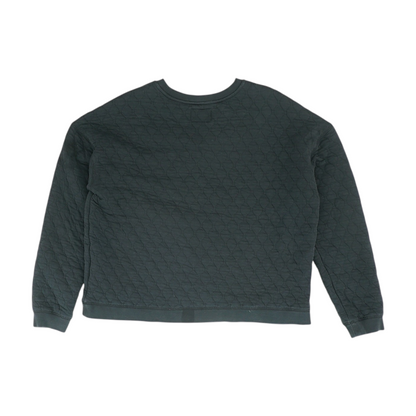 Black Solid Sweatshirt Pullover