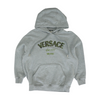 Gray Solid Hoodie Pullover