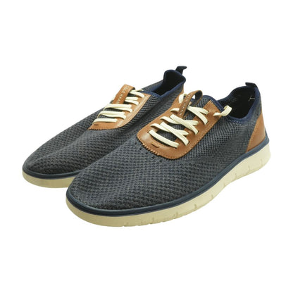 Navy Lace Up Casual Shoes