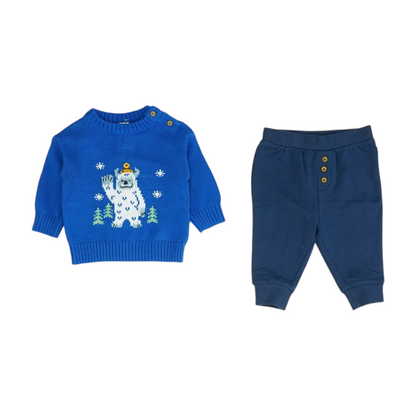 Blue Long Sleeve Set