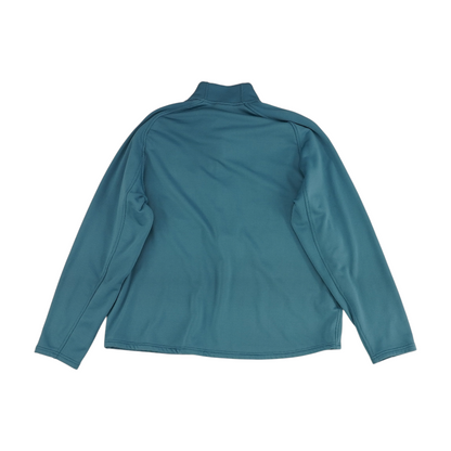 Blue Solid 1/4 Zip Pullover
