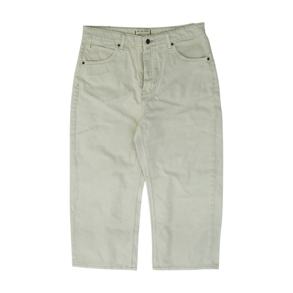 We the Free Cream Relaxed Jeans – Image 1