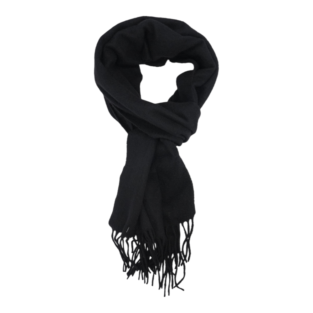 Black 100% Cashmere Scarf