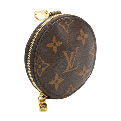 Multi Pochette Accessoires Round Coin Purse in Monogram Canvas