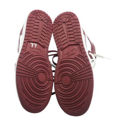 Jordan 1 Retro High OG Red Leather Athletic Shoes