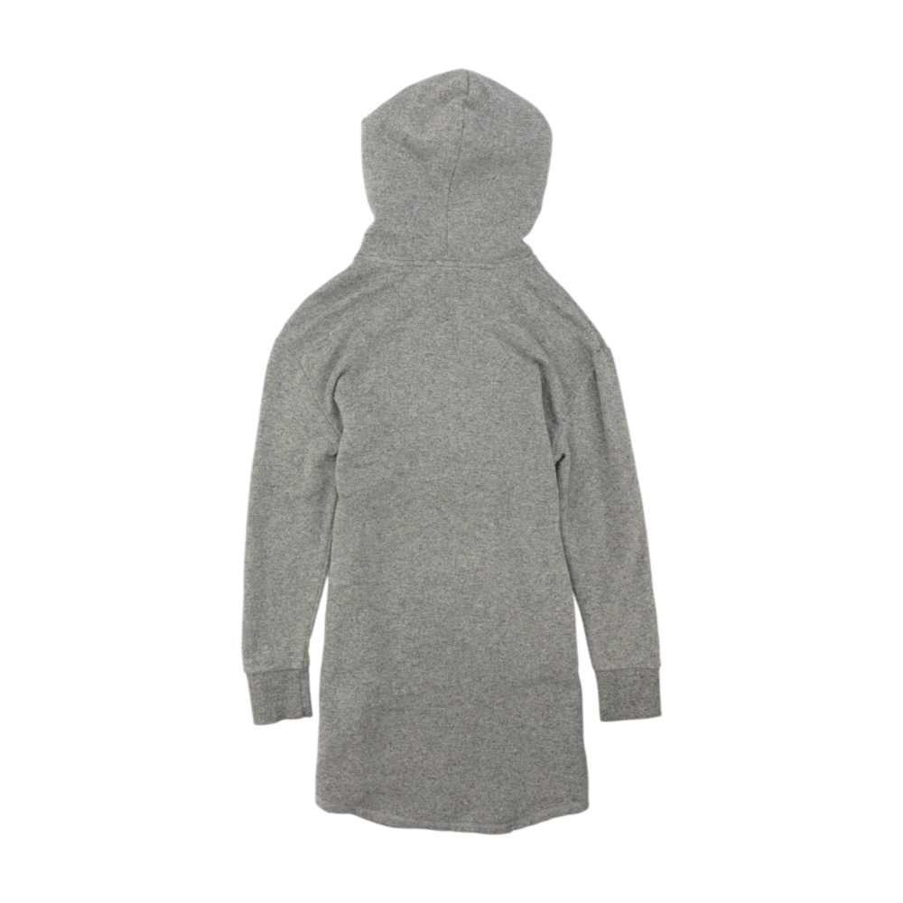 Gray Solid Hoodie Pullover