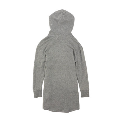 Gray Solid Hoodie Pullover