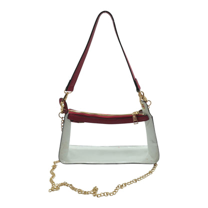 Red Transparent Stadium Bag