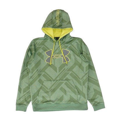 Green Abstract Hoodie Pullover