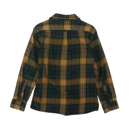 Green Plaid Flannel Button Down