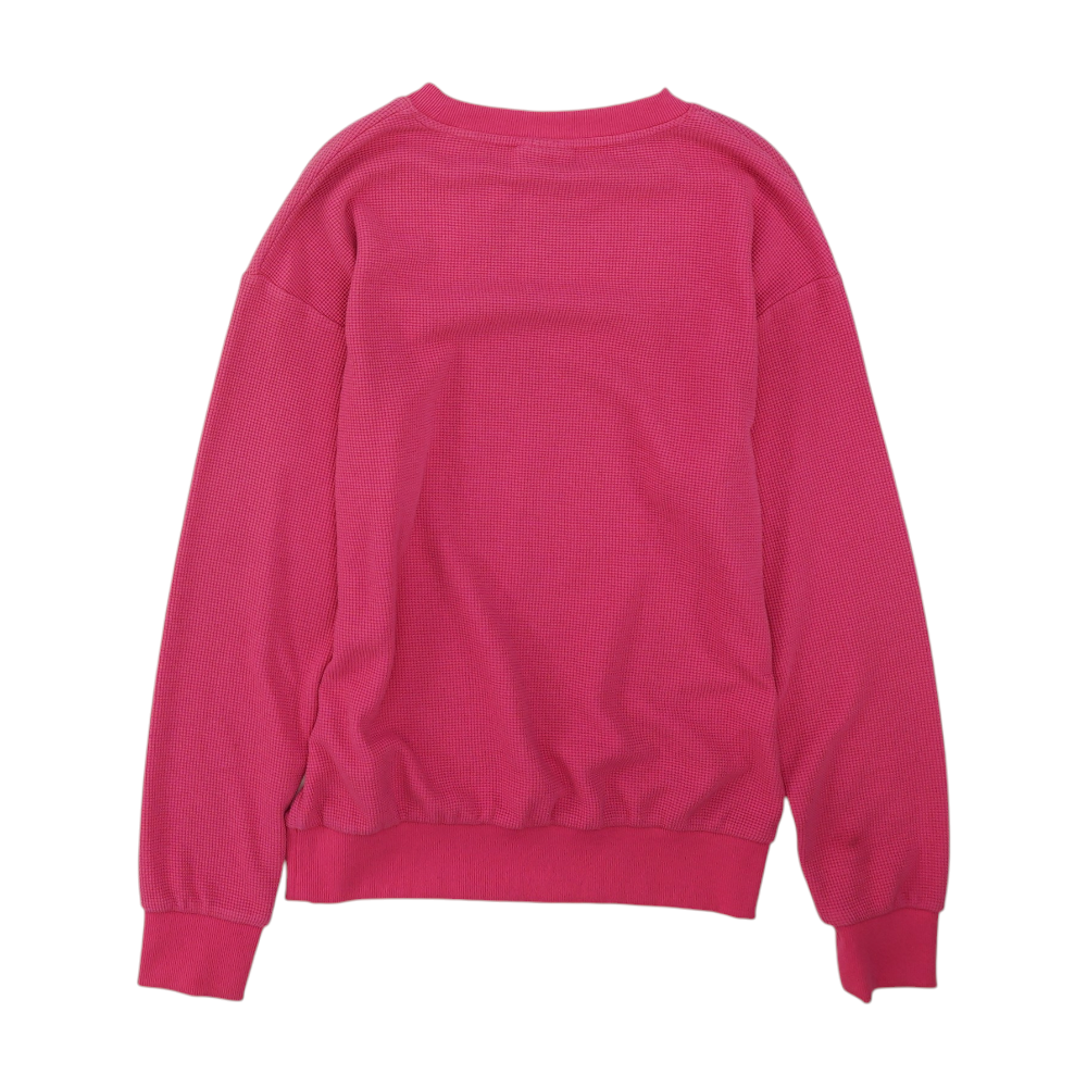 Comfrt Pink Solid Sweatshirt Pullover – Image 2