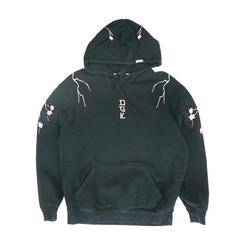 Black Solid Hoodie Pullover