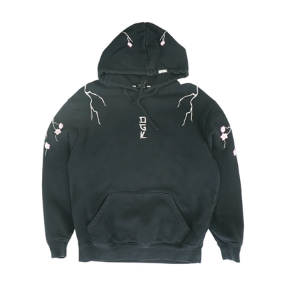 Black Solid Hoodie Pullover
