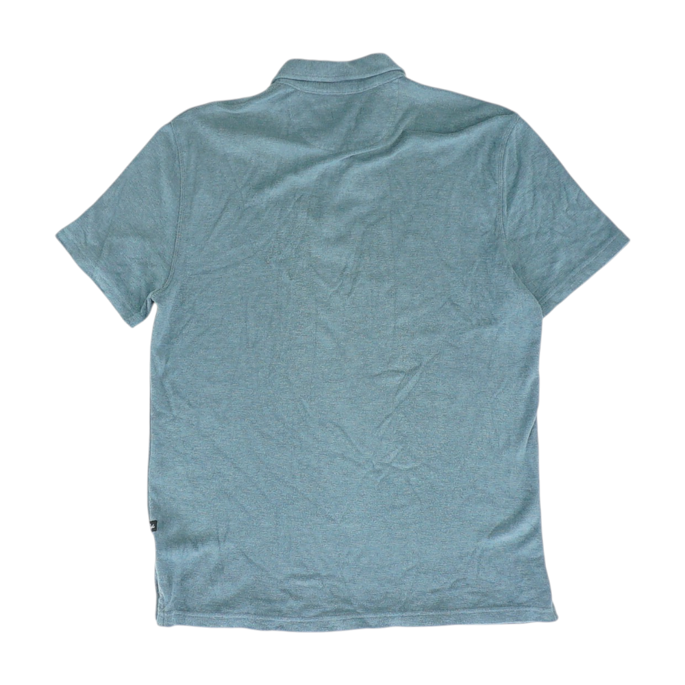 Gray Solid Short Sleeve Polo