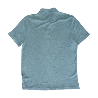 Gray Solid Short Sleeve Polo