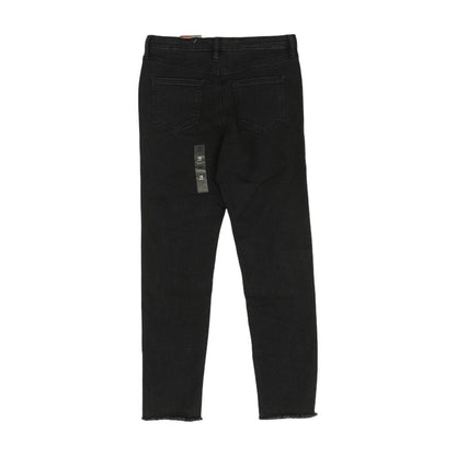 Black Solid Skinny Jeans