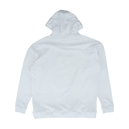 White Solid Hoodie Pullover