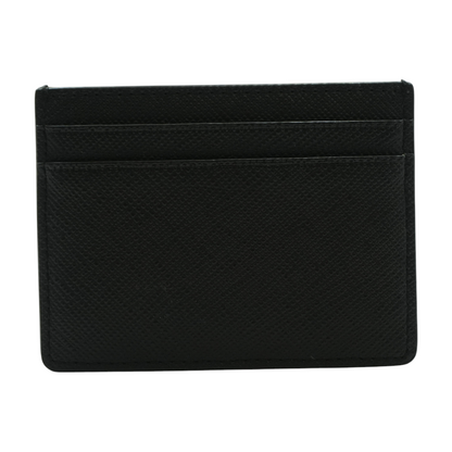 Black Reconstituted Leather Cardholder