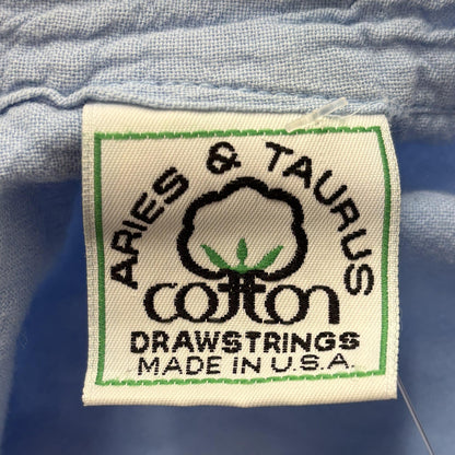 Vintage Blue Solid Short Sleeve Button Down