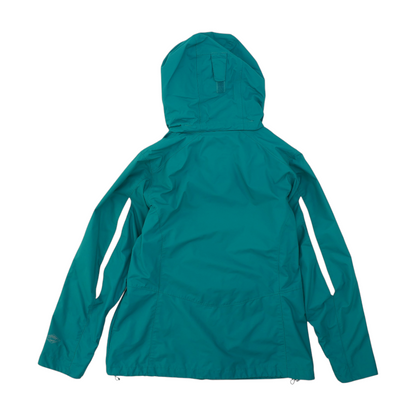 Turquoise Solid Rain Jacket