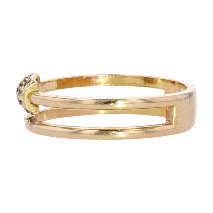 18K Yellow Gold Diamond Fashion Ring
